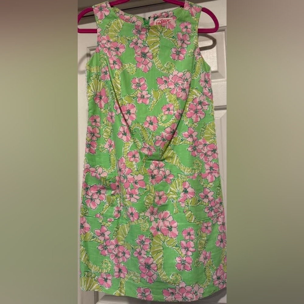 Lilly Pulitzer Worth Shift sheath short Dress limeade Floater